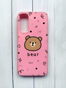 Матовий чохол на Samsung Galaxy A05s (A057) Рожевий :: Ведмедик (принт 76)