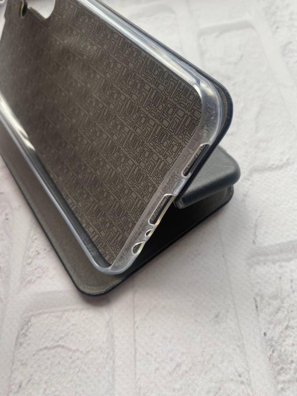 Чохол-книжка з малюнком для Samsung Galaxy M14 Чорний :: Тризуб і прапор України (принт 384)