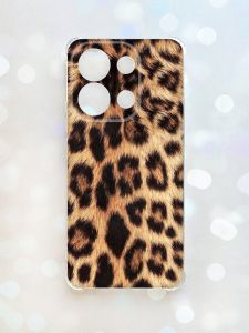 Чохол з потовщеними кутами на Xiaomi Redmi Note 13 4G :: Леопардовий дизайн (принт 383)