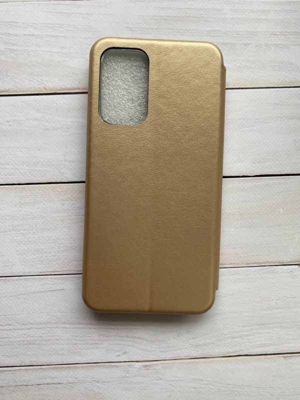 Чохол-книжка з малюнком для Samsung Galaxy A33 5G Золотий :: Тризуб і прапор України (принт 384)