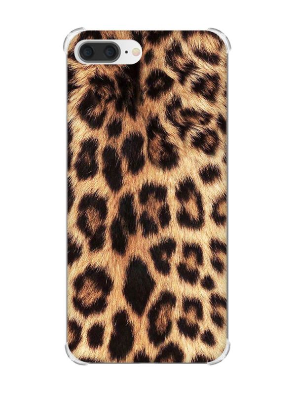 Чохол з потовщеними кутами на iPhone 7 Plus/ 8 Plus :: Леопардовий дизайн (принт 383)