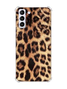 Чохол з потовщеними кутами на Samsung Galaxy S21 (G991) :: Леопардовий дизайн (принт 383)