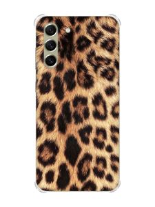 Чохол із потовщеними кутами на Samsung S21 FE :: Леопардовий дизайн (принт 383)