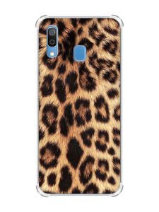 Чохол з потовщеними кутами на Samsung Galaxy A30 (2019) / A20 (2019) :: Леопардовий дизайн (принт 383)