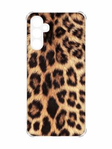 Чохол з потовщеними кутами на Samsung Galaxy A55 (A556) :: Леопардовий дизайн (принт 383)