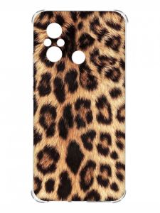 Чохол з потовщеними кутами на Xiaomi Redmi 12C :: Леопардовий дизайн (принт 383)