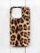 Матовий чохол на iPhone 15 Pro Чорний :: Леопардовий дизайн (принт 383)