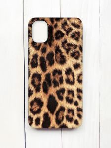 Матовий чохол на Samsung Galaxy A05 (A055) Чорний :: Леопардовий дизайн (принт 383)