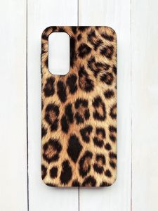 Матовий чохол на Samsung Galaxy A14 5G Чорний :: Леопардовий дизайн (принт 383)