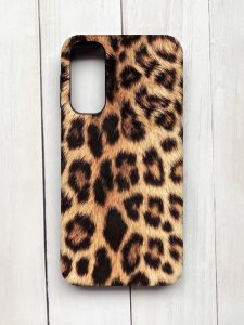 Матовий чохол на Samsung Galaxy A24 Чорний :: Леопардовий дизайн (принт 383)