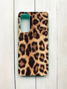 Матовий чохол на Samsung Galaxy M54 Бірюзовий :: Леопардовий дизайн (принт 383)