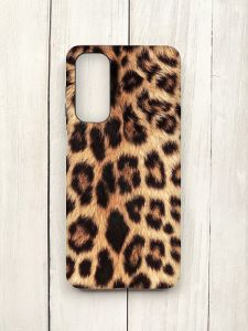Матовий чохол на Samsung Galaxy M54 Чорний :: Леопардовий дизайн (принт 383)