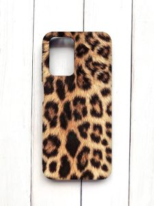 Матовий чохол на Xiaomi Redmi 10 Чорний :: Леопардовий дизайн (принт 383)