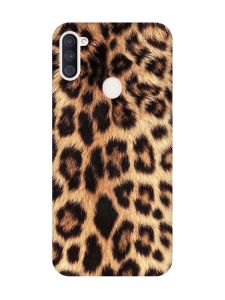 Матовий чохол з рожевими боками на Samsung Galaxy A11 :: Леопардовий дизайн (принт 383)