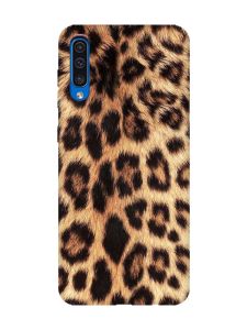 Матовий чохол з рожевими боками на Samsung Galaxy A50 (2019) A505/A30s :: Леопардовий дизайн (принт 383)