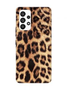 Матовий чохол з рожевими боками на Samsung Galaxy A53 4G/5G :: Леопардовий дизайн (принт 383)