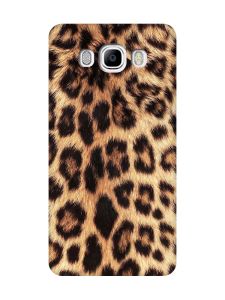 Матовий чохол з рожевими боками на Samsung Galaxy J7(2016) J710 :: Леопардовий дизайн (принт 383)