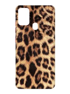 Матовий чохол з рожевими боками на Samsung Galaxy M30s/M21 :: Леопардовий дизайн (принт 383)