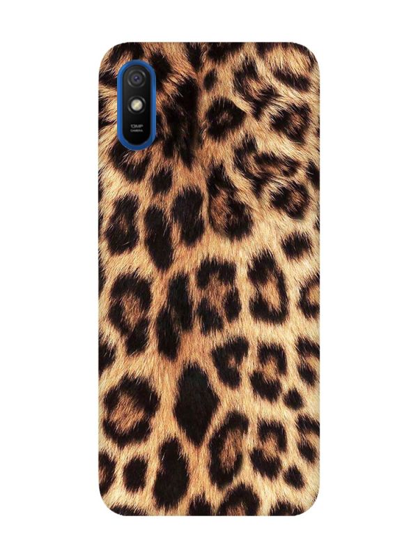 Матовий чохол з рожевими боками на Xiaomi Redmi 9A :: Леопардовий дизайн (принт 383)
