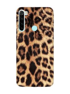 Матовий чохол з рожевими боками на Xiaomi Redmi Note 8 :: Леопардовий дизайн (принт 383)