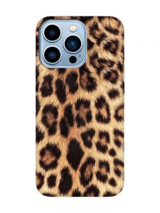 Матовий чохол з чорними боками на Apple iPhone 13 Pro Max :: Леопардовий дизайн (принт 383)