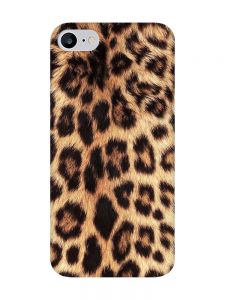 Матовий чохол з чорними боками на iPhone 7 / 8 :: Леопардовий дизайн (принт 383)