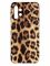Матовий чохол з чорними боками на Samsung Galaxy A13 4G :: Леопардовий дизайн (принт 383)