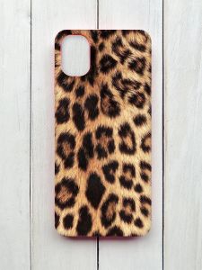 Mатовий чохол на Samsung Galaxy A05 (A055) Рожевий :: Леопардовий дизайн (принт 383)