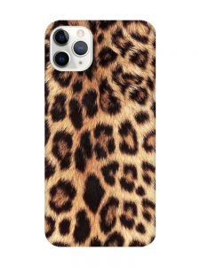 Матовий чохол з бірюзовими боками на iPhone 11 Pro Max (6.5) :: Леопардовий дизайн (принт 383)