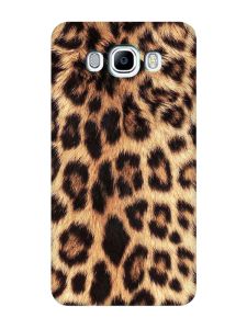 Матовий чохол з бірюзовими боками на Samsung Galaxy J7(2016) J710 :: Леопардовий дизайн (принт 383)