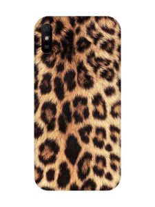 Матовий чохол з червоними боками на Xiaomi Redmi 9A :: Леопардовий дизайн (принт 383)
