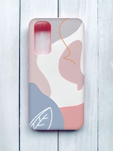 Матовий чохол з рожевими боками на Samsung Galaxy A54 5G (A546) :: Кольоровий фон (принт 61)