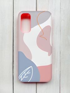 Матовий чохол з рожевими боками на Samsung Galaxy A14 5G :: Кольоровий фон (принт 61)