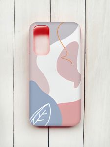 Матовий чохол з рожевими боками на Samsung Galaxy A15 (A155) :: Кольоровий фон (принт 61)