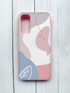 Матовий чохол з рожевими боками на Samsung Galaxy A05s (A057) :: Кольоровий фон (принт 61)