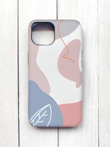 Матовий чохол з чорними боками на iPhone 15 :: Кольоровий фон (принт 61)