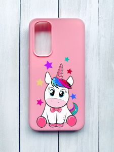 Матовий чохол на Samsung Galaxy A54 5G (A546) Рожевий :: Єдиноріг (принт 102)