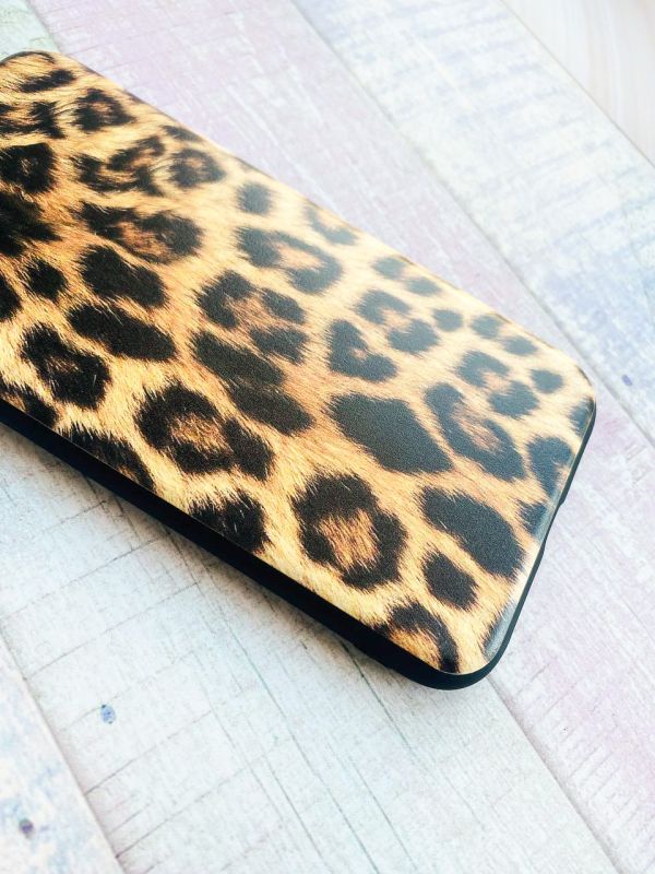 Матовий чохол на Xiaomi Redmi 9T Чорний :: Леопардовий дизайн (принт 383)