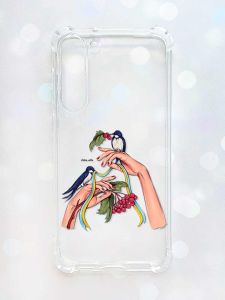 Чохол з потовщеними кутами на Samsung Galaxy S23 Plus :: Ластівки (принт 15)