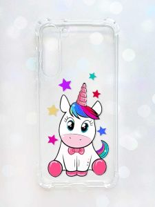 Чохол з потовщеними кутами на Samsung Galaxy S23 Plus :: Єдиноріг (принт 102)