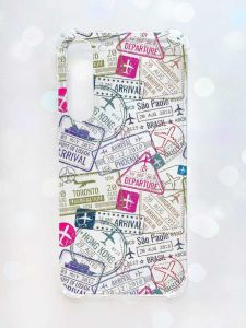 Чохол з потовщеними кутами на Samsung Galaxy S23 Plus :: Подорожі. Штампи (принт 316)