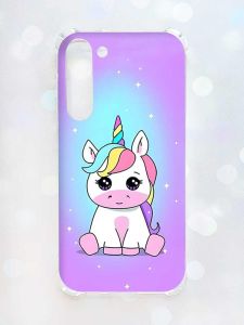 Чохол з потовщеними кутами на Samsung Galaxy S23 Plus :: Єдиноріг (принт 103)