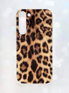 Чохол з потовщеними кутами на Samsung Galaxy S23 Plus :: Леопардовий дизайн (принт 383)