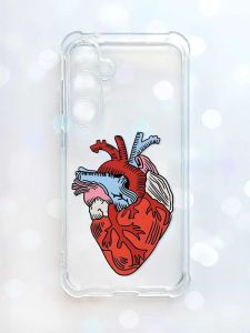 Чохол з потовщеними кутами на Samsung Galaxy S23 FE :: Серце анатомічне (принт 250)
