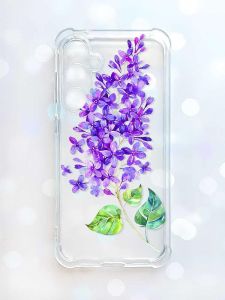 Чохол з потовщеними кутами на Samsung Galaxy S23 FE :: Гілочка бузку (принт 280)