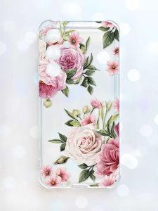 Чохол з потовщеними кутами на Samsung Galaxy S23 FE :: Рожеві квіти (принт 287)