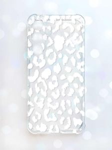 Чохол з потовщеними кутами на Samsung Galaxy S23 FE :: Леопардовий принт Білий (принт 375)