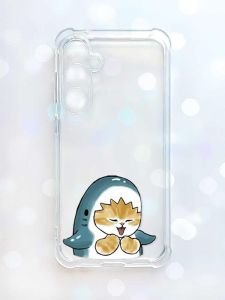 Чохол з потовщеними кутами на Samsung Galaxy S23 FE :: Котик Акула (принт 376)