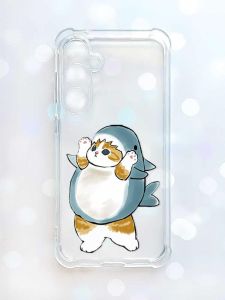 Чохол з потовщеними кутами на Samsung Galaxy S23 FE :: Котик акула (принт 379)