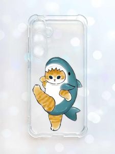 Чохол з потовщеними кутами на Samsung Galaxy S23 FE :: Котик акула (принт 380)